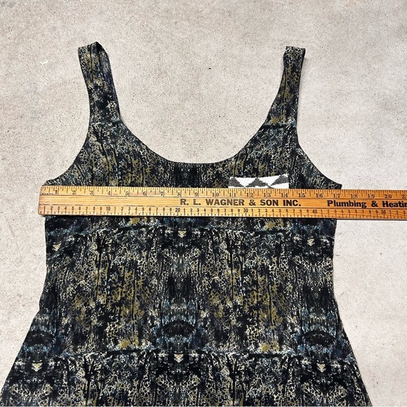 Vena Cava 100% Silk Tank Top Abstract Beaded Pocket Lightweight Size 6 - Picture 7 of 7